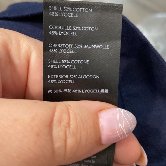 ANTHROPOLOGIE SZ 6 Pilcro Mina Navy A Line Skirt Utility Cargo Pockets Buckle - Picture 8 of 9